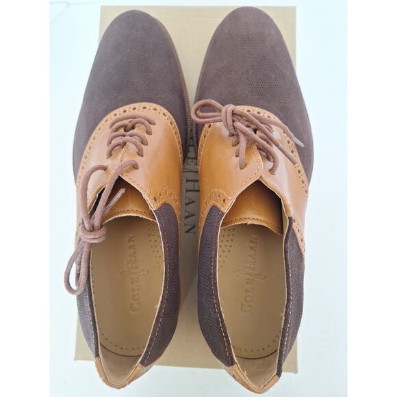 Cole Haan Colton Saddle Welt Coffee/Woodbury Leather Oxford Shoes 8.5M- NIB - Picture 5 of 7